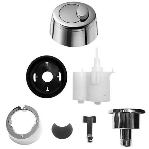Grohe Eau2 Old Style Dual Flush Pneumatic Chrome Toilet Push Button Full Pack 42357PI0 Grohe Toilet Spares Grohe 