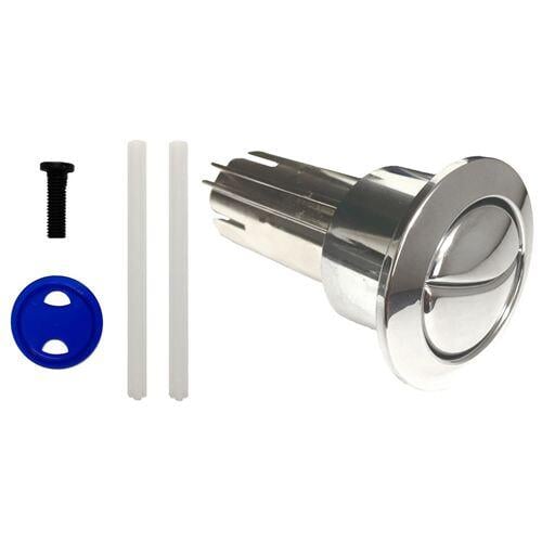 Roca D1D Old Style Long Dual Flush Chrome Toilet Cistern Push Button A ...