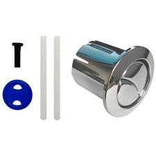 Roca D1D Old Style Short Dual Flush Chrome Toilet Cistern Push Button ...