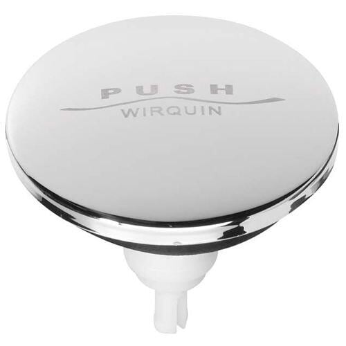 Wirquin Quick Clac Chrome Bath & Basin Click Waste Push Down Replacement Top SP9260 Wirquin Toilet Spares Wirquin 